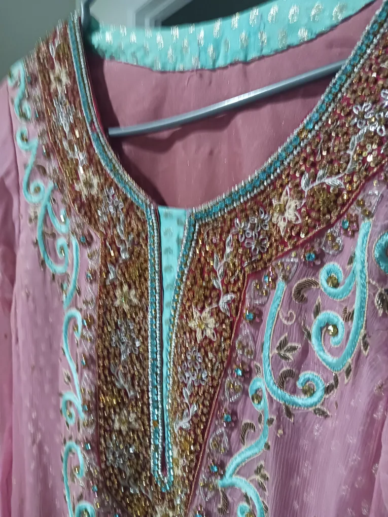 Embroidered Pink Salwar Kameez3 piece image indicator(5)