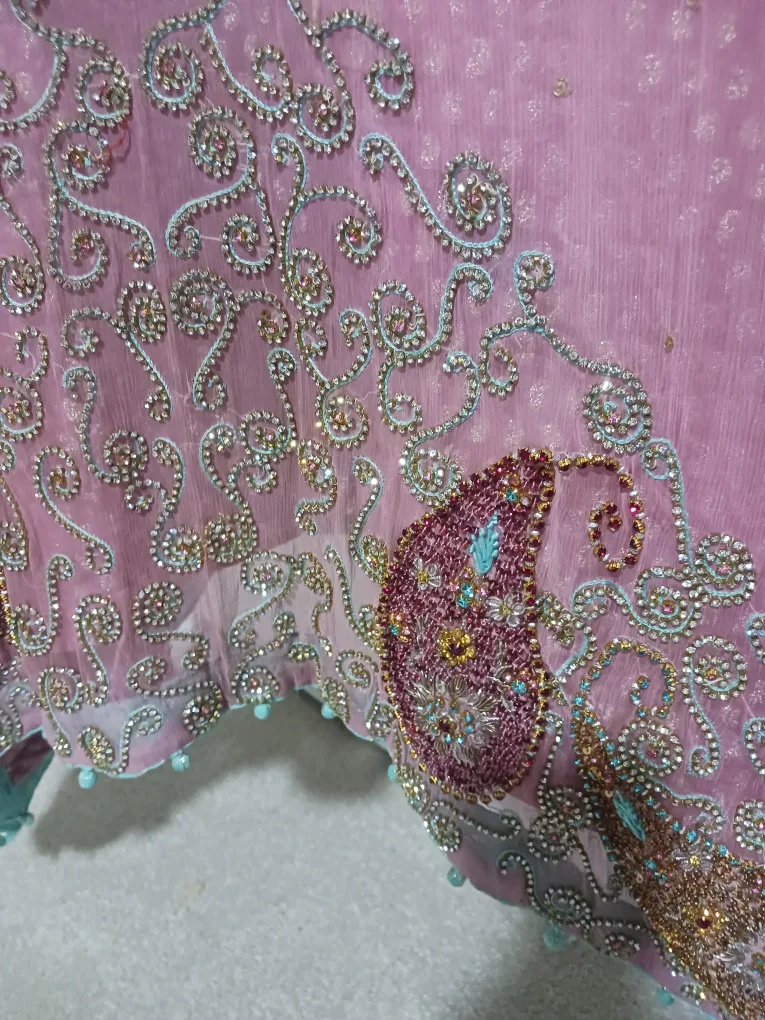 Embroidered Pink Salwar Kameez3 piece image indicator(7)