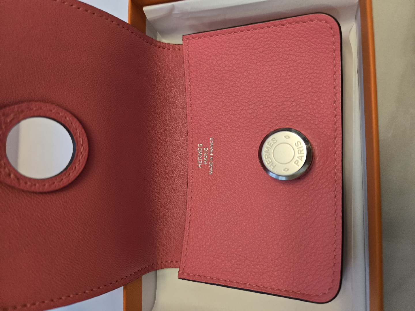 Hermes Dogon Card Holder Rose Azalee - photo 2