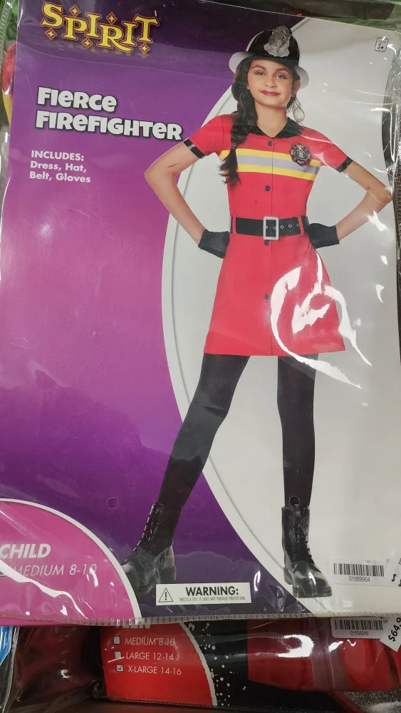 Spirit Fierce Firefighter Costume - Child Medium (8-10) thumbnail