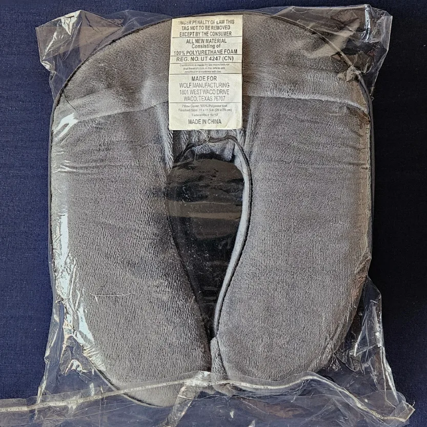 Memory Foam Grey Travel Neck Pillow ✨️🥕 image indicator(5)