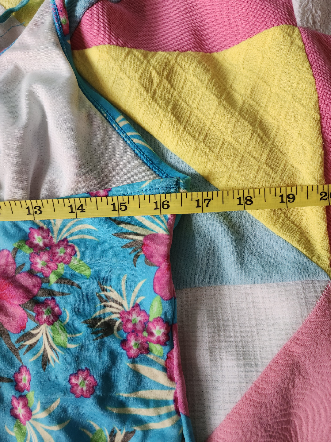 🧡 blue and pink floral tankini top - photo 4