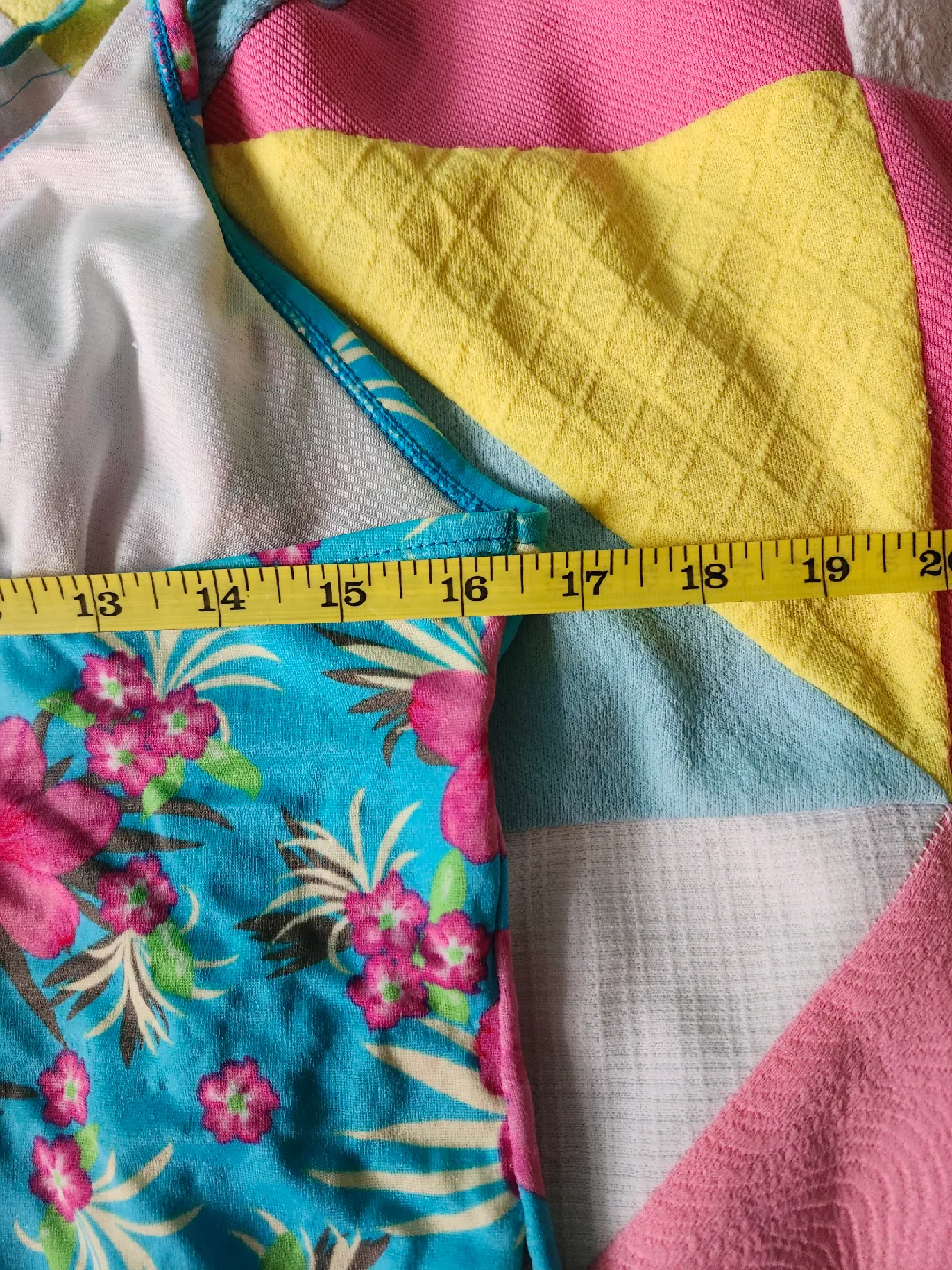 🧡 blue and pink floral tankini top image indicator(4)