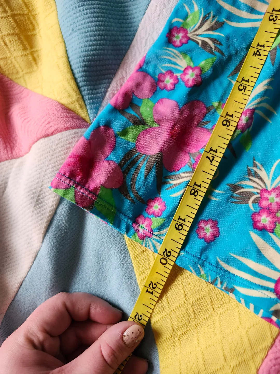 🧡 blue and pink floral tankini top image indicator(5)