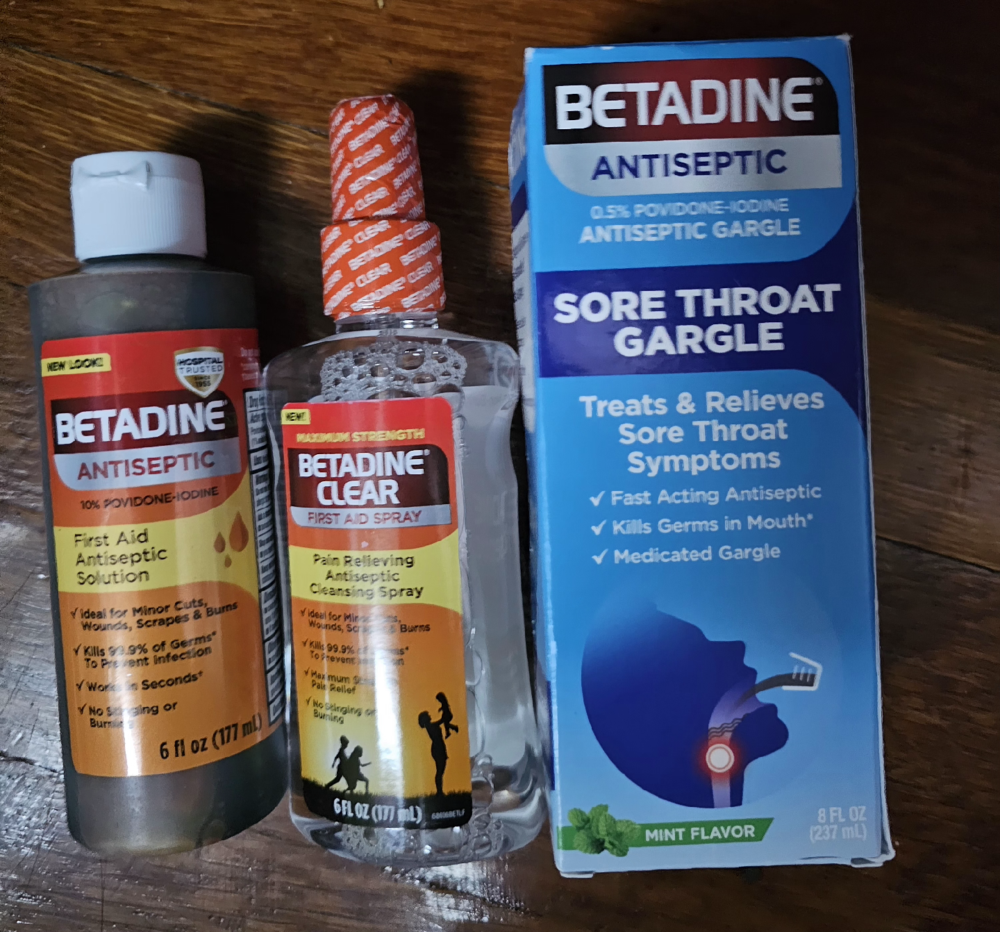 🥕Betadine Antiseptic Sore Throat Gargle & Solution
