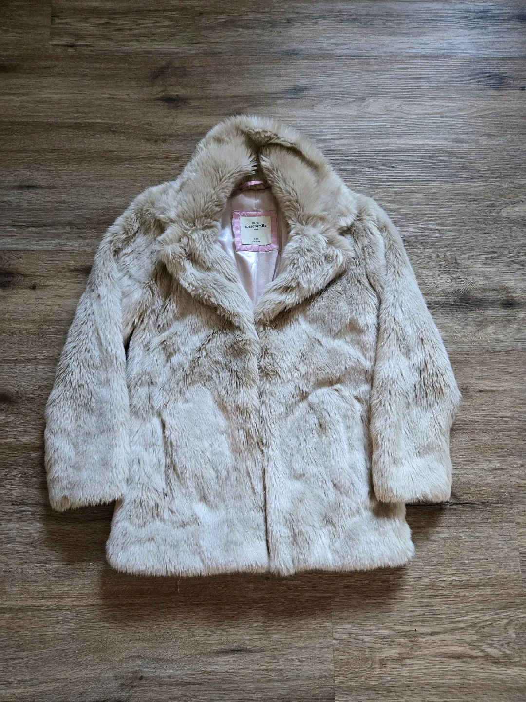 Abercrombie Kids Faux Fur Coat Size 9/10 thumbnail