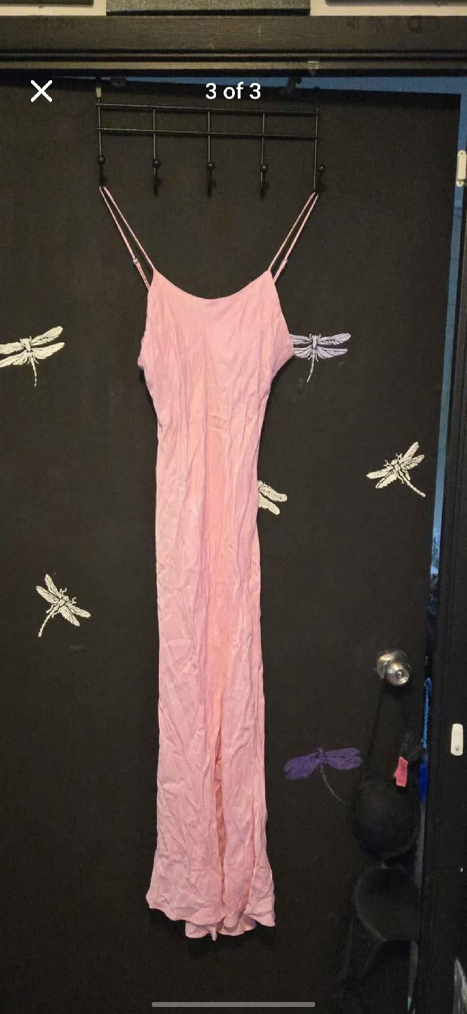 Zara Pink Slip Dress - Size S - photo 2