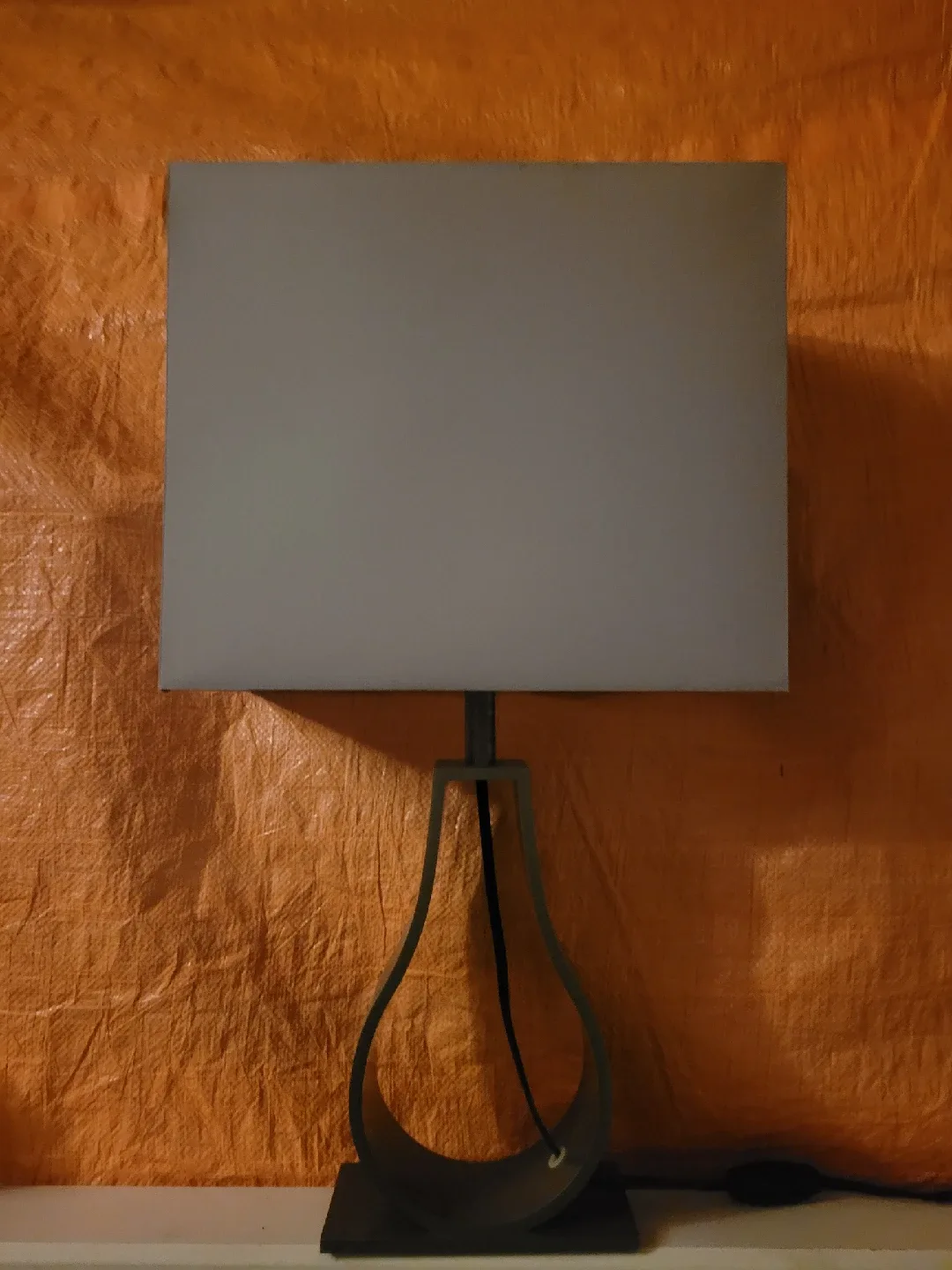 Table Lamp with Grey Shade thumbnail