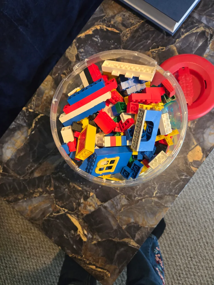 Lego Blocks in Plastic Container thumbnail