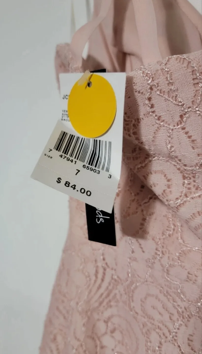 Lulus Pink Lace Dress - Size 7 - New with Tags! image indicator(3)