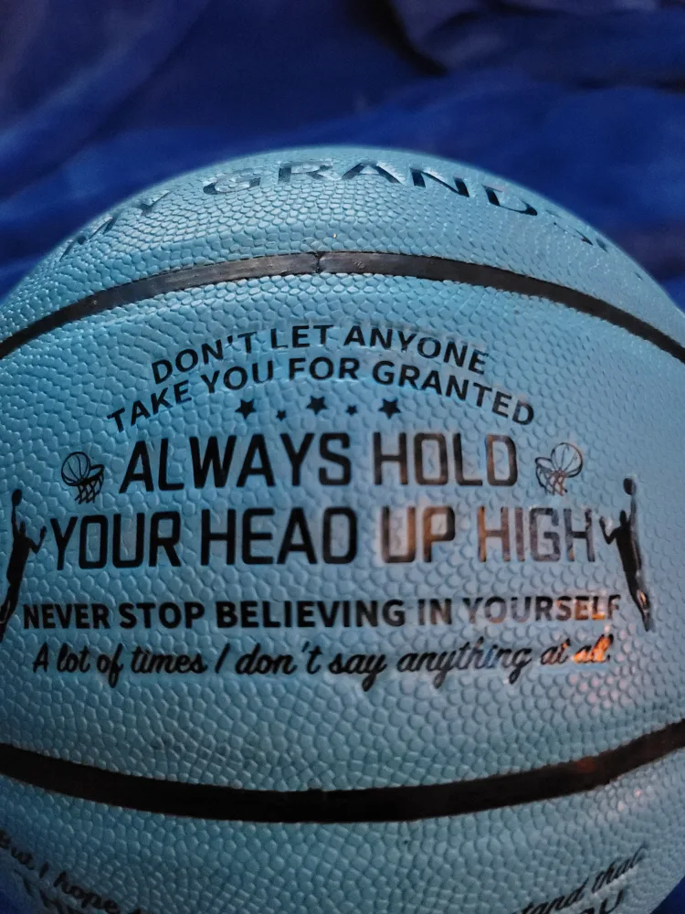 Light Blue Basketball - To My Grandson image indicator(3)