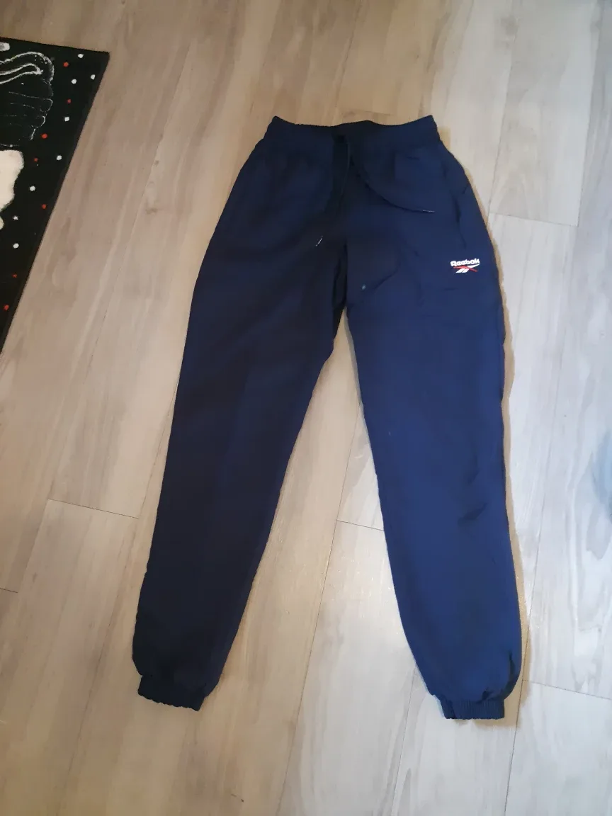 Reebok Navy Blue Track Pants - Men's Size S