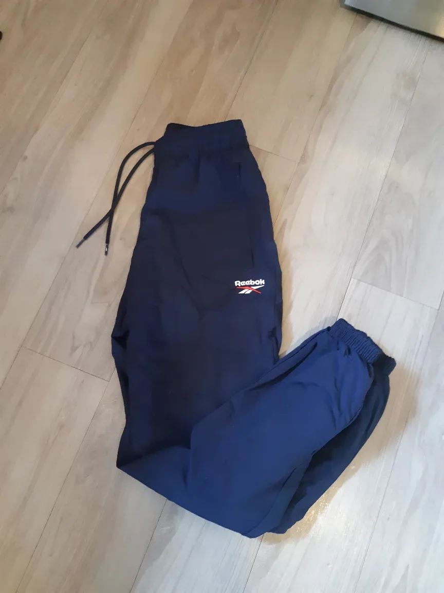Reebok Navy Blue Track Pants - Men's Size S image indicator(3)