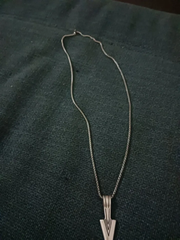 Silver Arrowhead Pendant Necklace image indicator(2)
