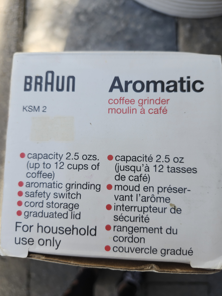 Braun Aromatic KSM 2 Coffee Grinder - photo 3