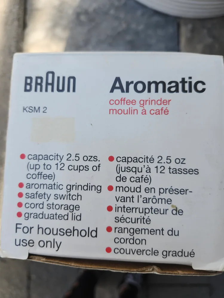 Braun Aromatic KSM 2 Coffee Grinder image indicator(3)