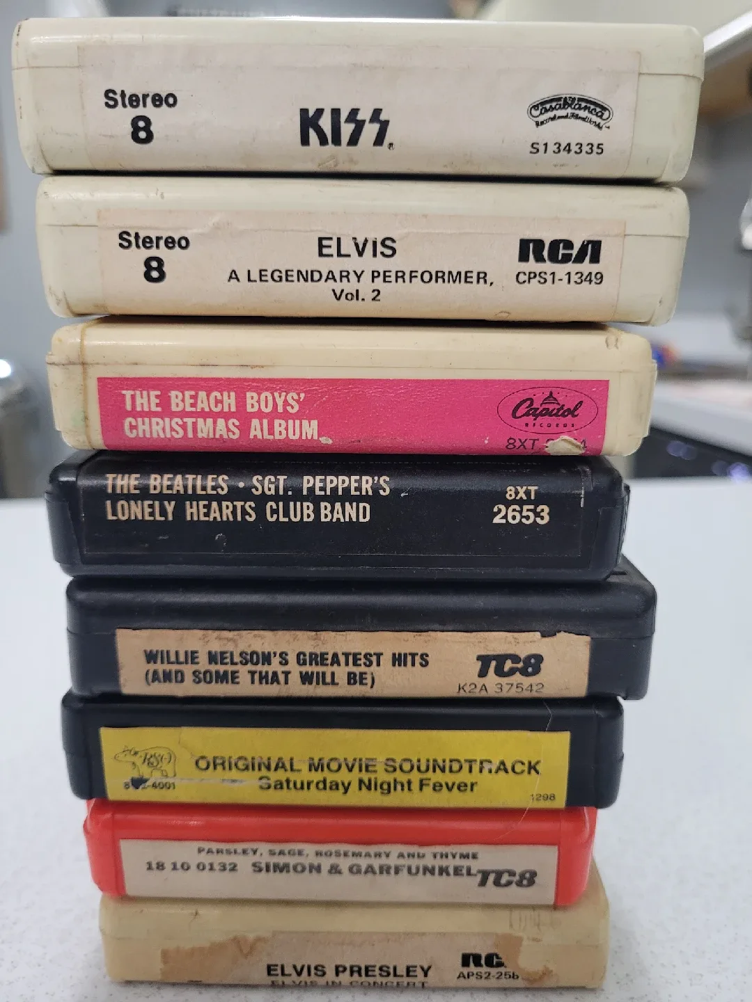 Vintage 8 track Lot Kiss Beatles Elvis Simon & more image indicator(3)