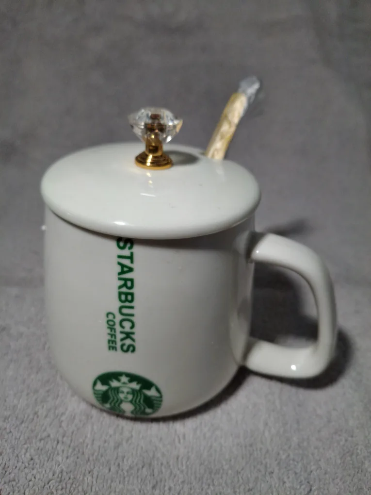 Starbucks Coffee Cup with Lid & Spoon thumbnail