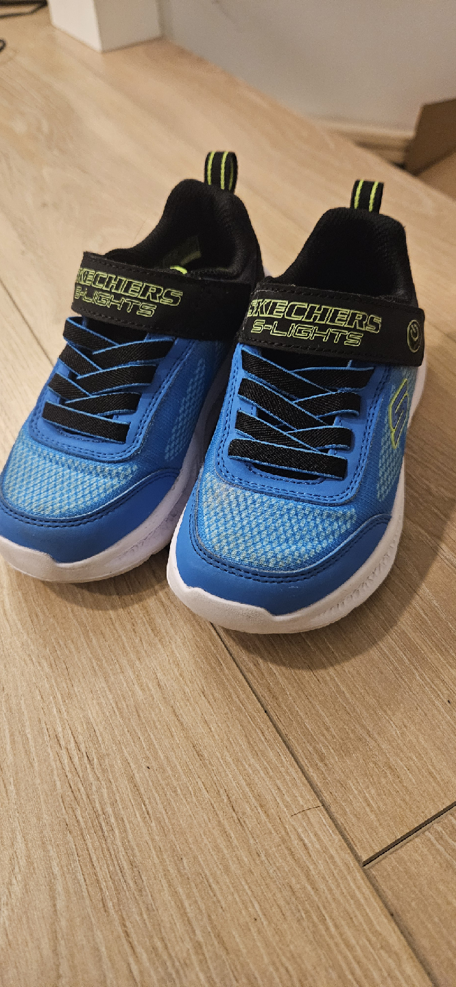 Skechers S-Lights  Size US 11 kids Blue