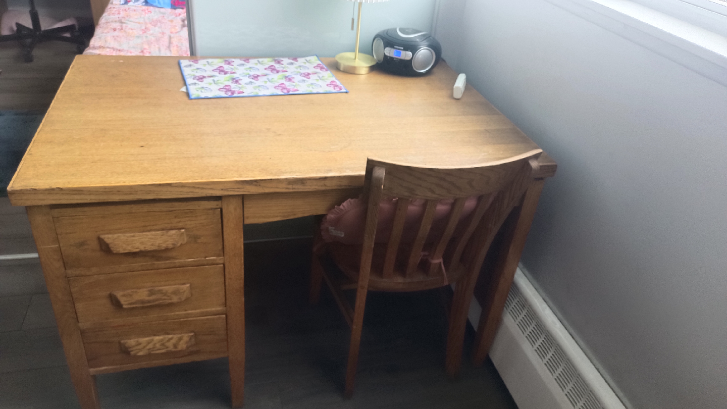 Wooden Desk with Chair - photo 4