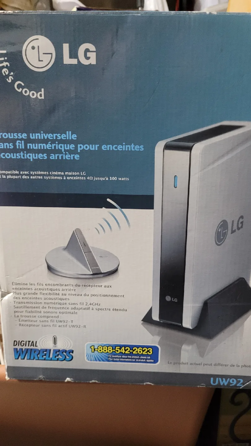 LG Universal Digital Wireless Rear Speaker Kit UW92 image indicator(2)