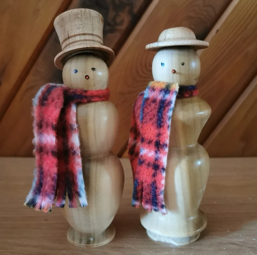 Hand-Turned Wooden Christmas Decor image indicator(2)