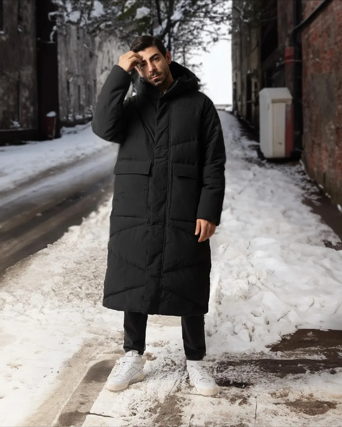 Adidas Padded Down Coat - Black image indicator(2)