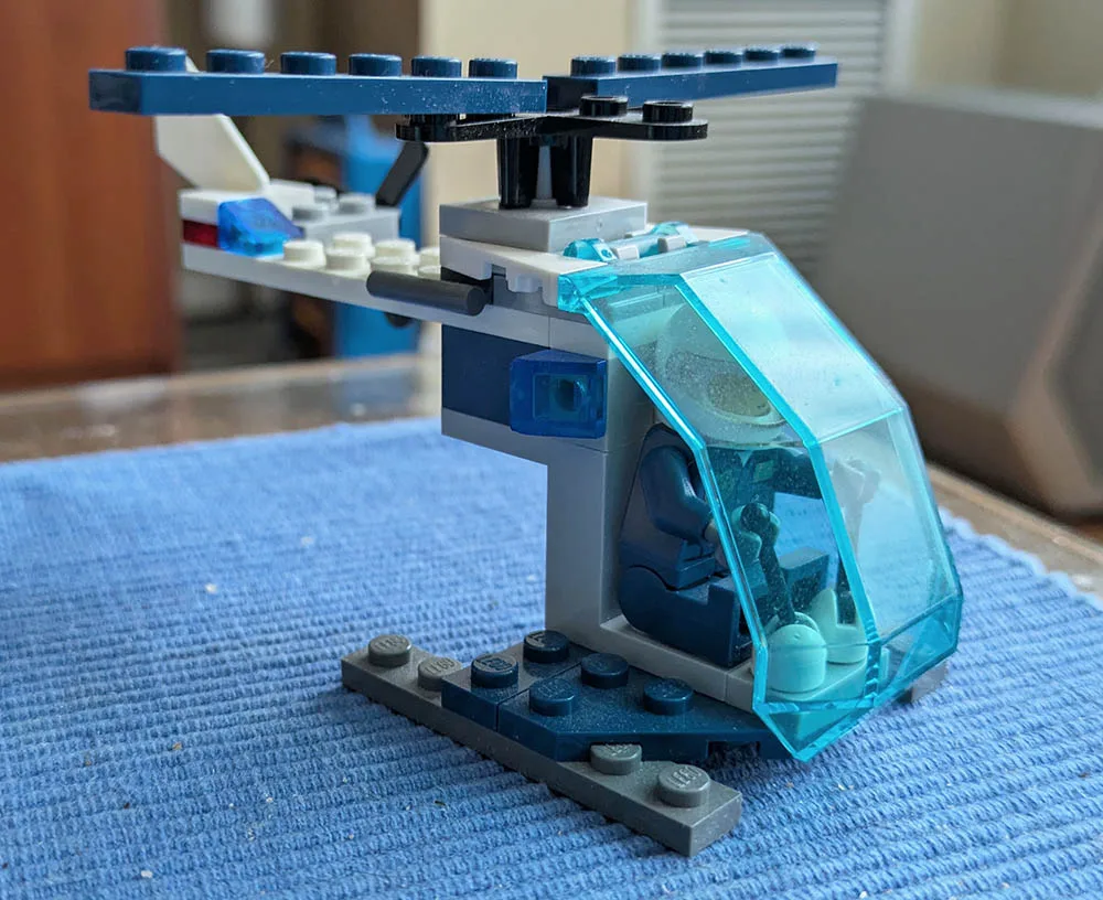 LEGO City Set #30222 - Police Helicopter - LIKE-NEW CONDITION thumbnail