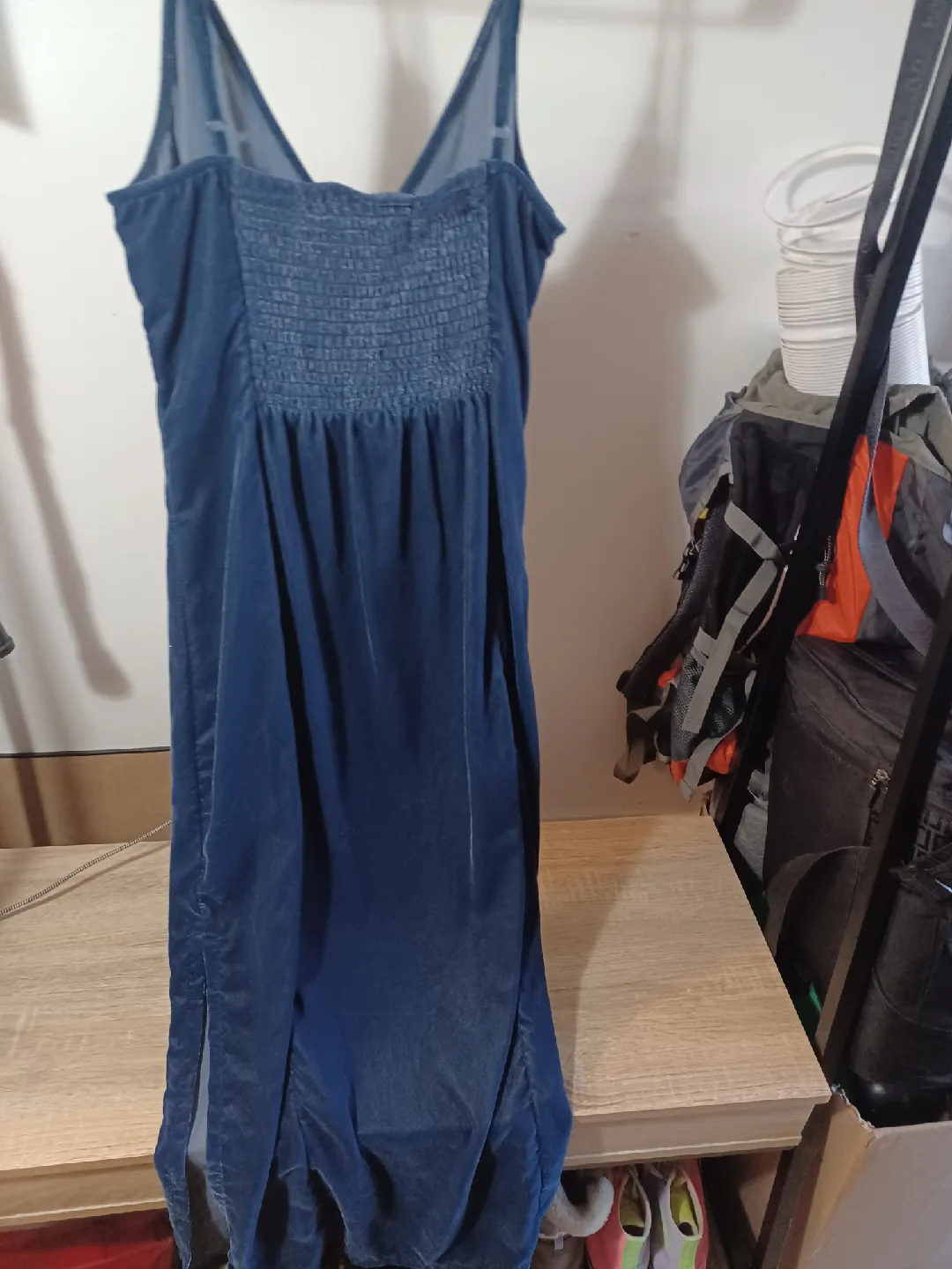 Velvet Dress - Blue image indicator(2)