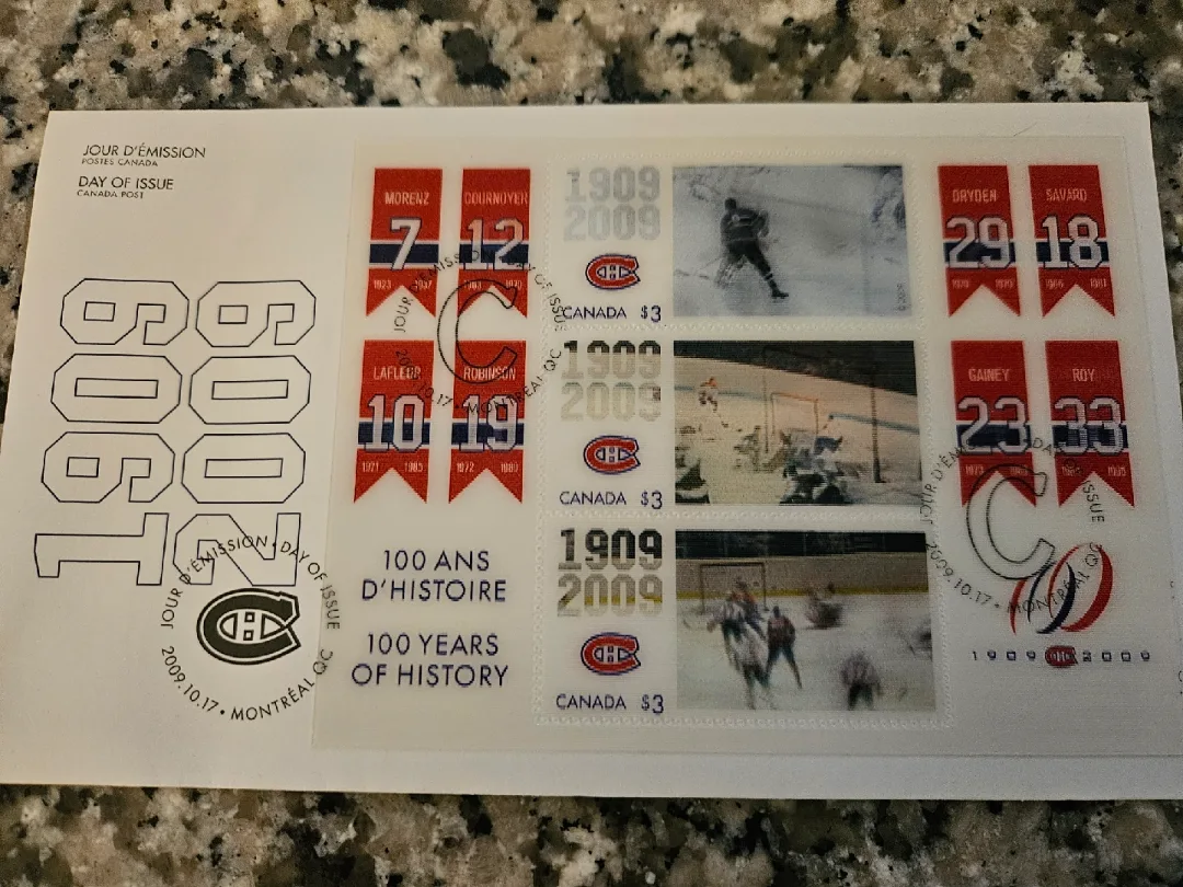 Montreal Canadiens 100 Years of History Stamps image indicator(2)