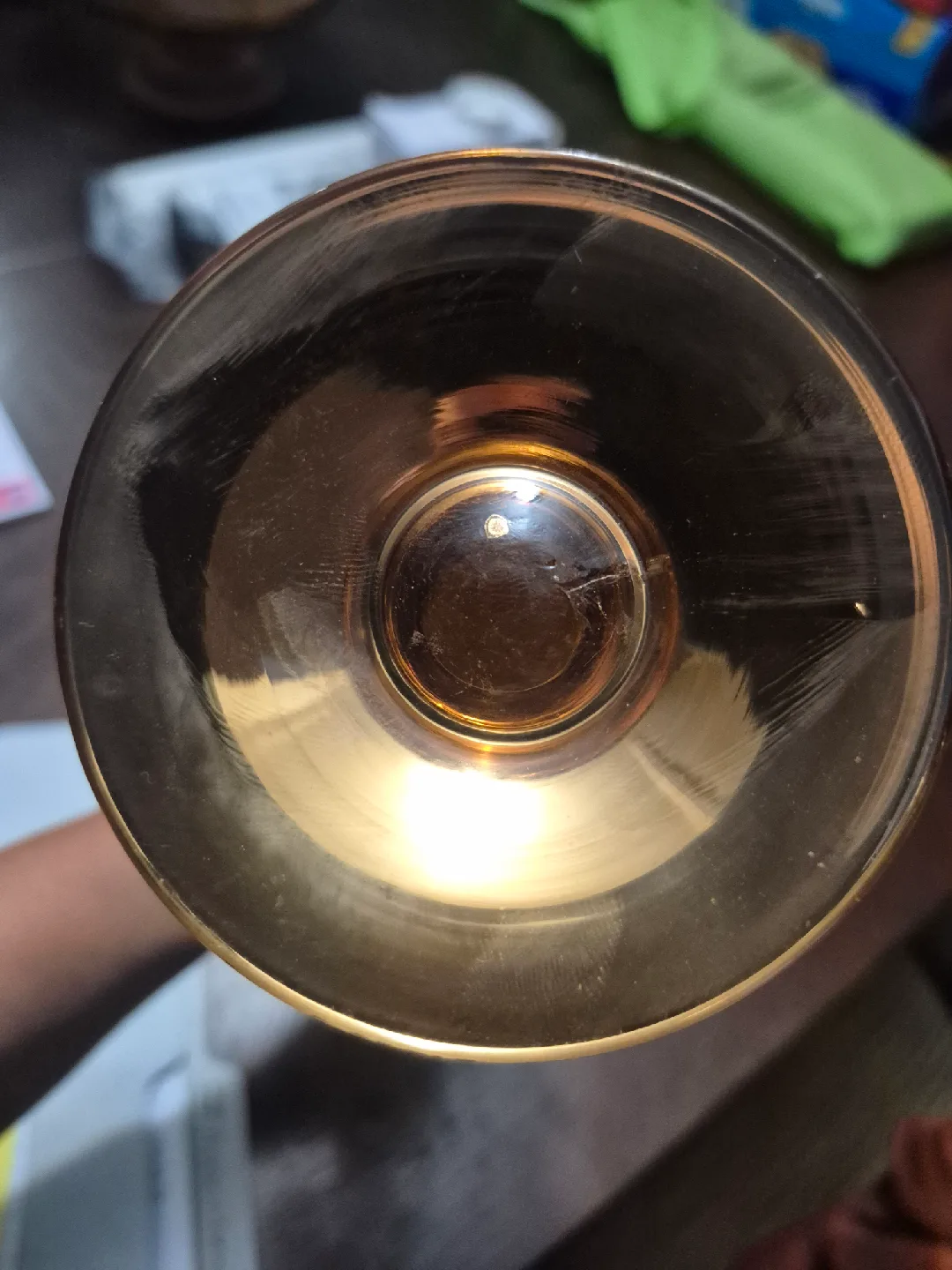 Murano Glass 24 KT Gold Paint Vase image indicator(8)