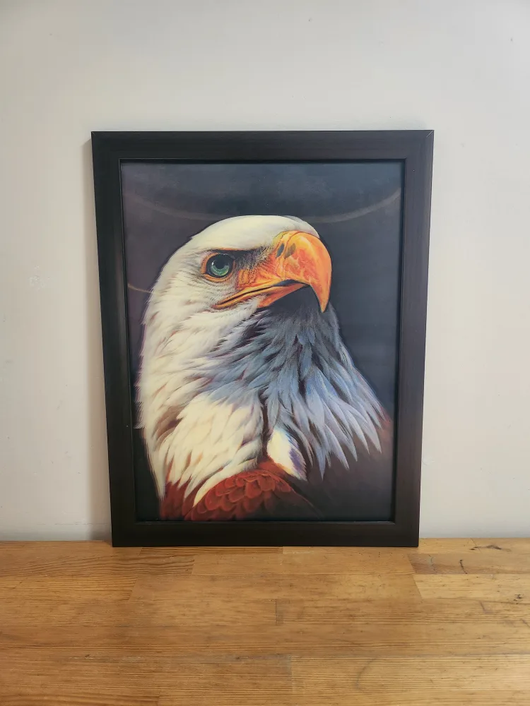 3D Eagle Art Print Framed thumbnail