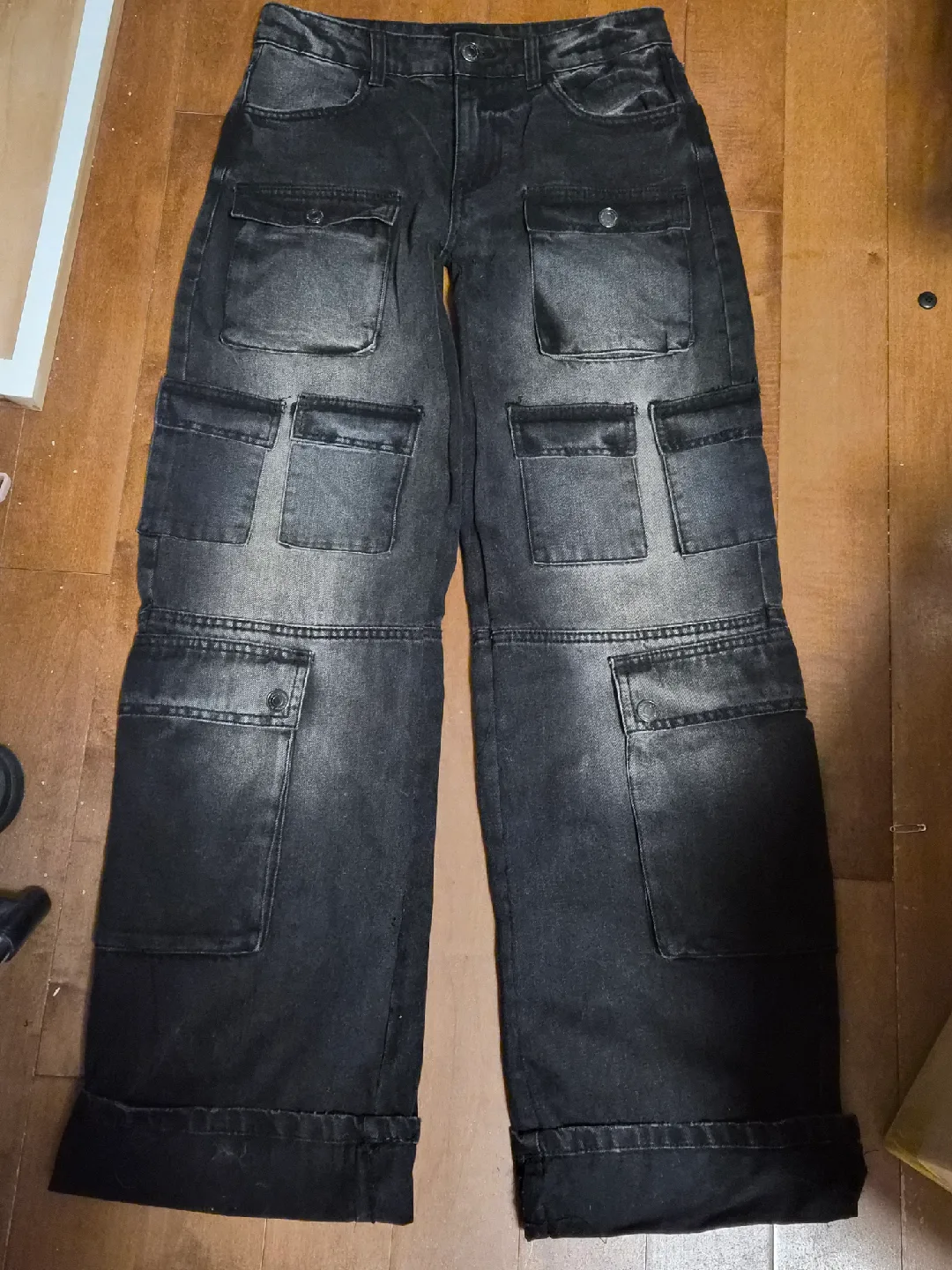 Black Cargo Pants size 0 thumbnail