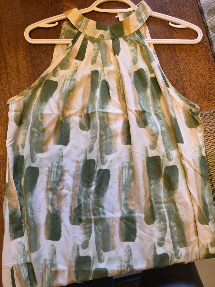 Abstract Print Halter Dress - Size L image indicator(2)