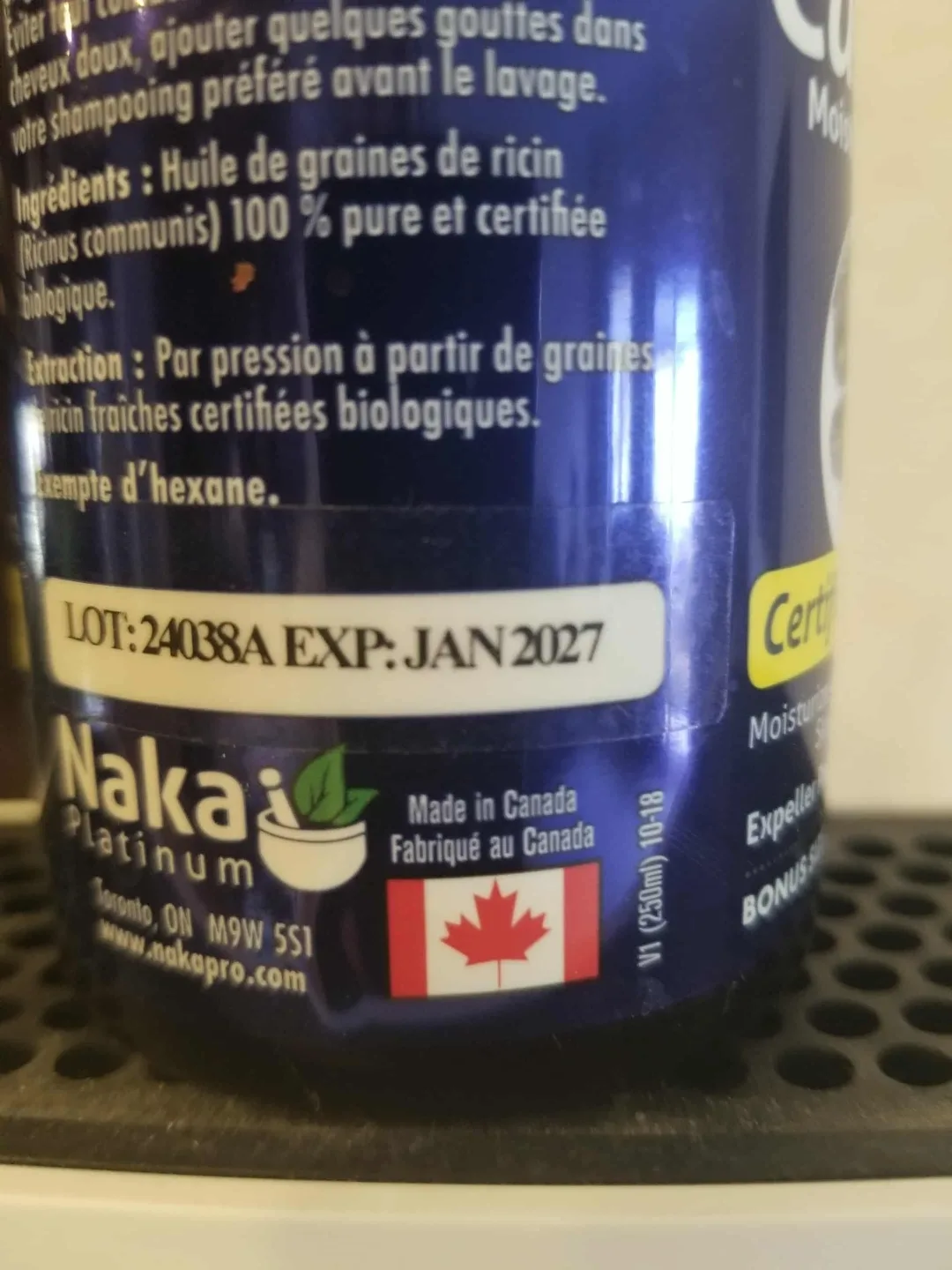 Naka Platinum Pure Castor Oil image indicator(2)