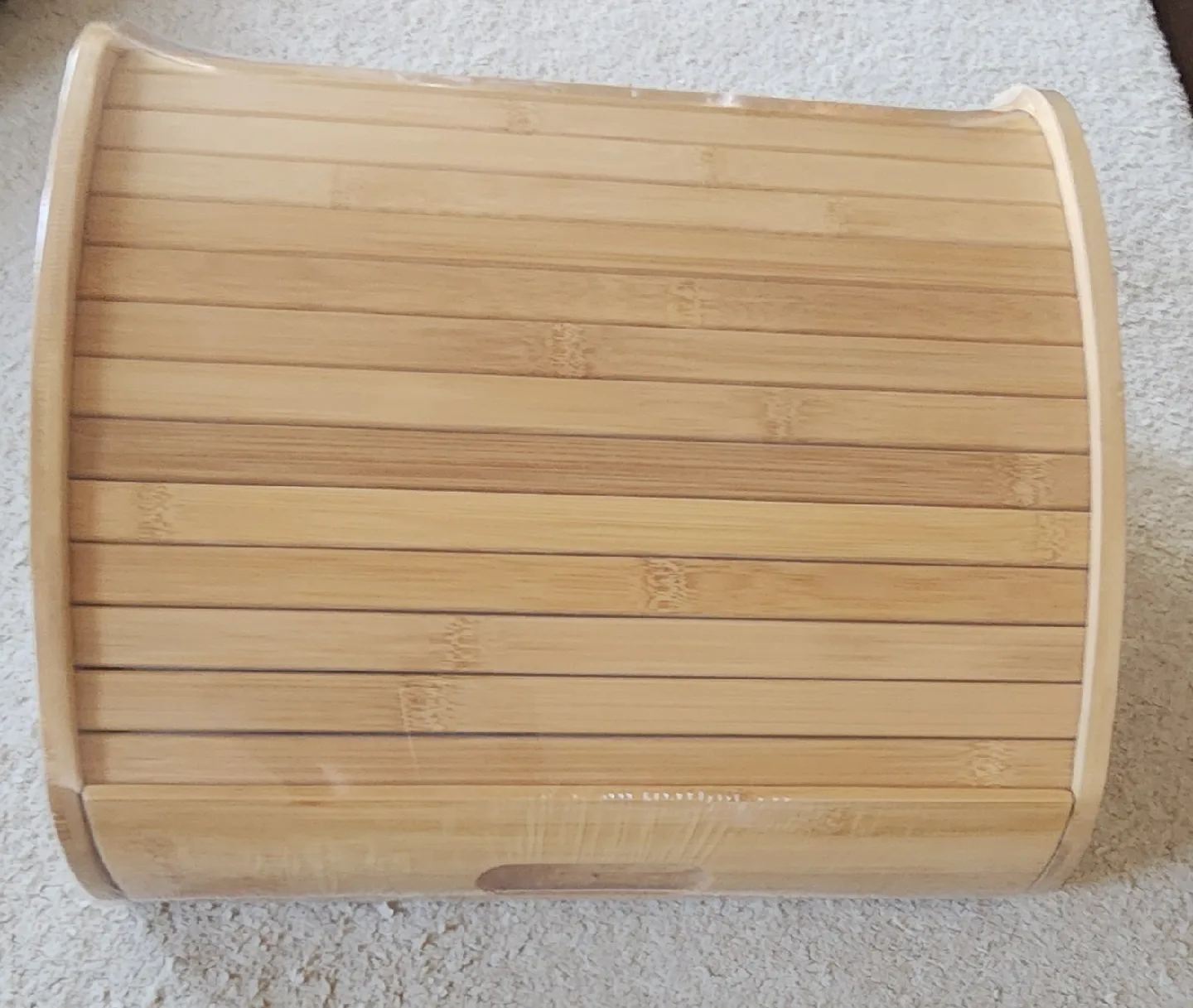 CARTMAN Natural Bamboo Roll Top Bread Box image indicator(3)
