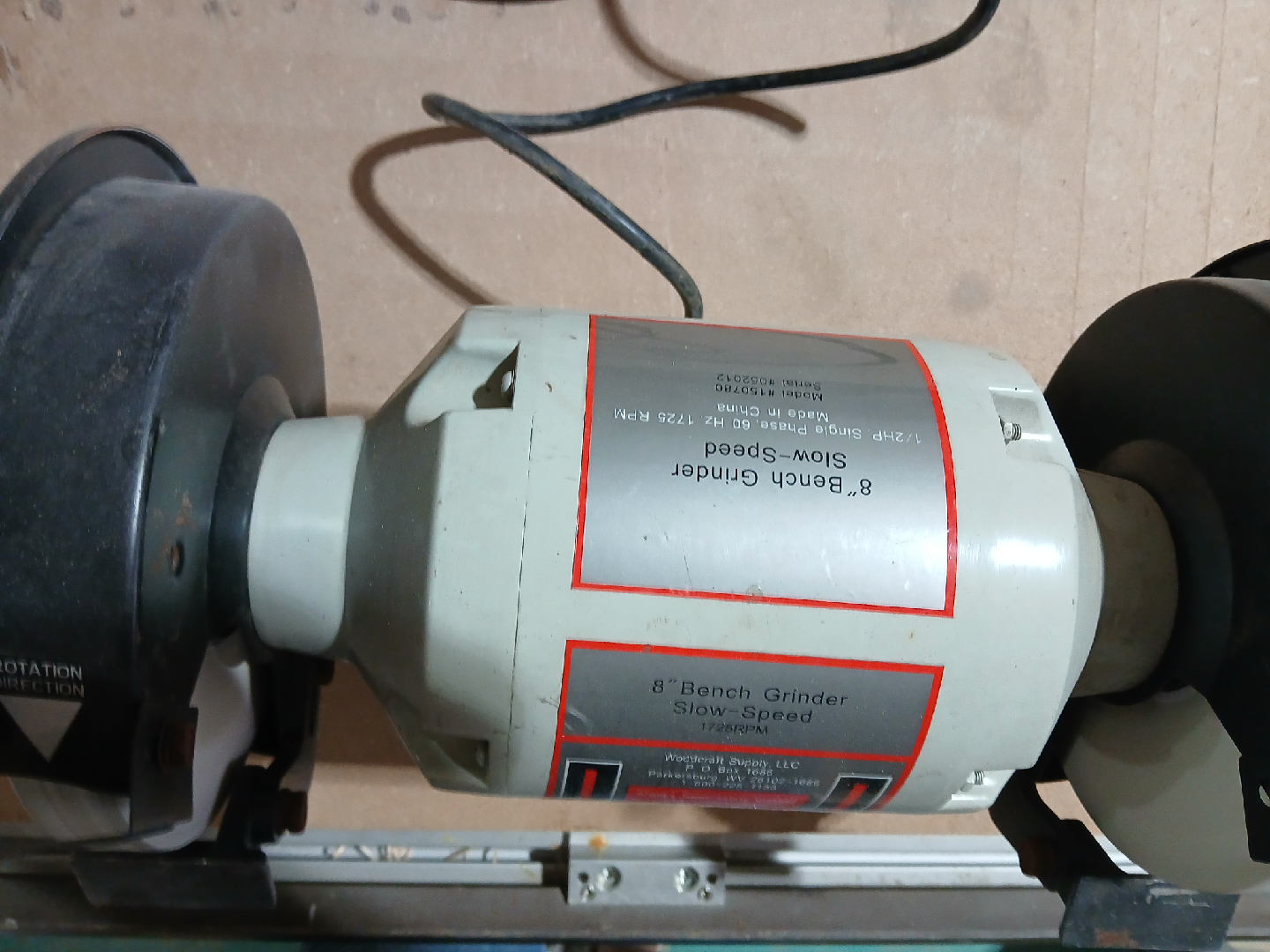 Woodcraft 8" Bench Grinder Slow-Speed - photo 2