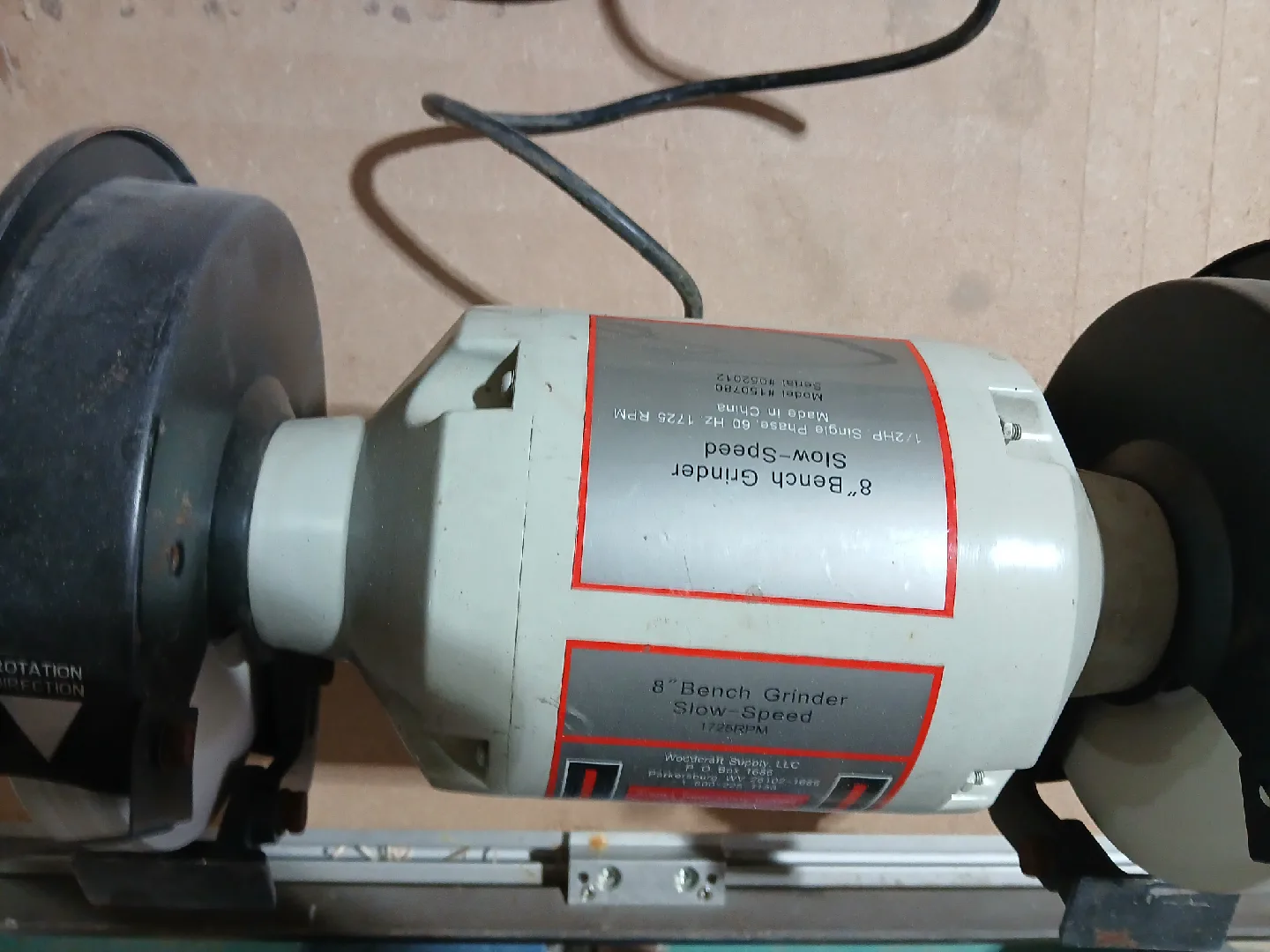 Woodcraft 8" Bench Grinder Slow-Speed image indicator(2)