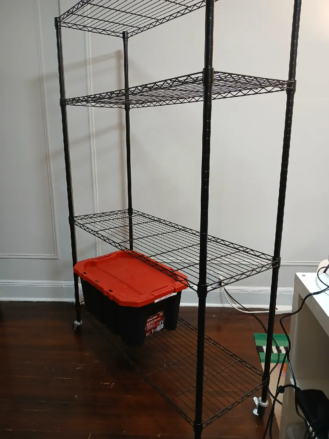 Black Wire Shelving Unit - 4 Shelves image indicator(2)