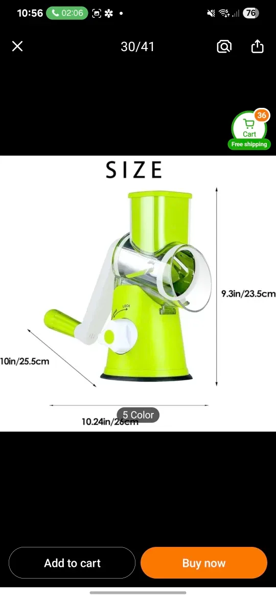 Vegetable/cheese Slicer Shredder Grater image indicator(9)