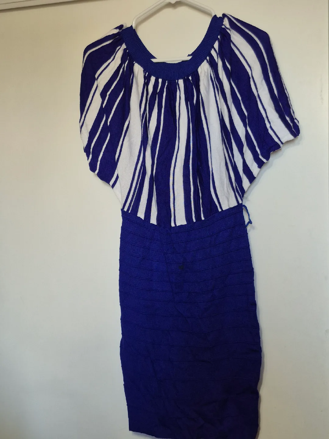 Striped Dress - Brown, Black, Blue thumbnail