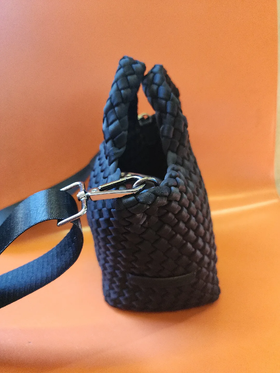 Nachedi Black Woven Crossbody Bag image indicator(4)
