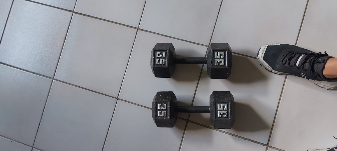 Pair of 35lb Dumbbells