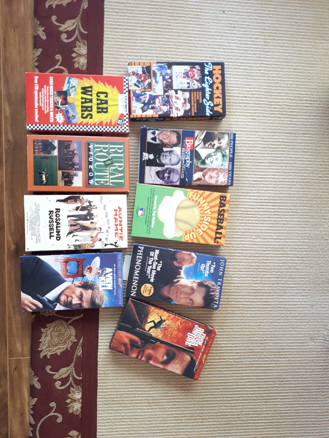 VHS Tapes:  $1 each