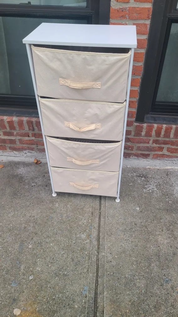 4-Drawer Storage Tower - Beige thumbnail