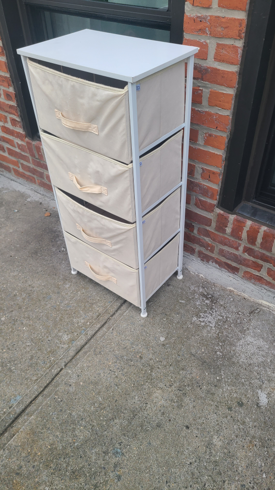 4-Drawer Storage Tower - Beige - photo 2