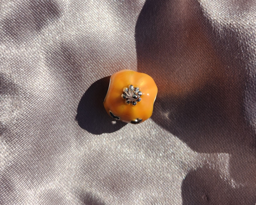 Glow in the Dark Pumpkin Charm - photo 2
