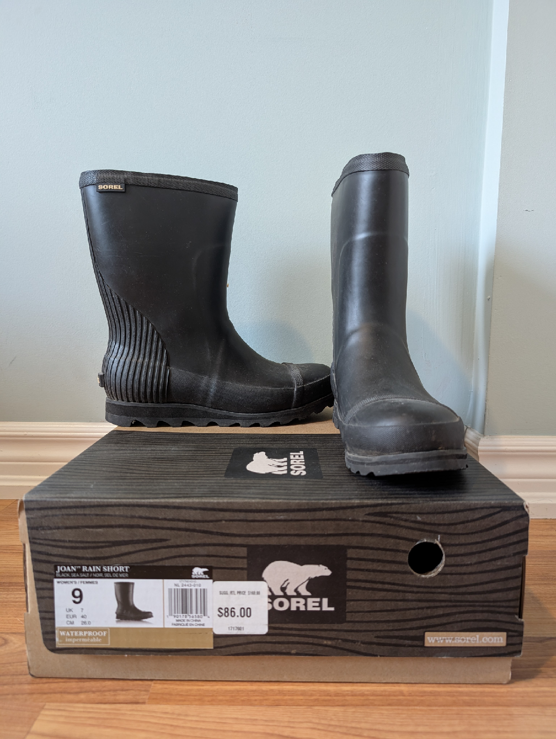 Sorel Joan Rain Boots - Women's Size 9