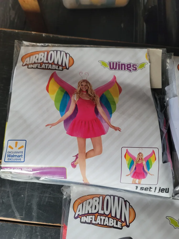Airblown Inflatable Wings Costume - New in Package! image indicator(3)