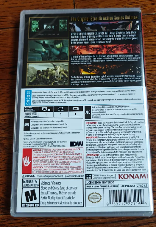 Metal Gear Solid Master Collection Vol. 1 (Switch 1/2) (new) image indicator(2)